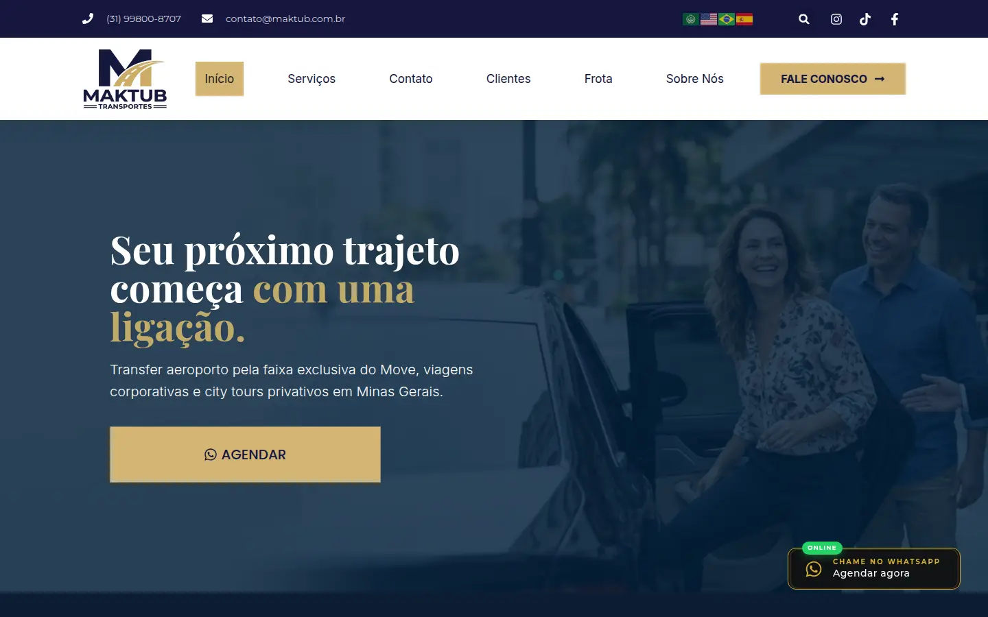 Site Maktub Transportes